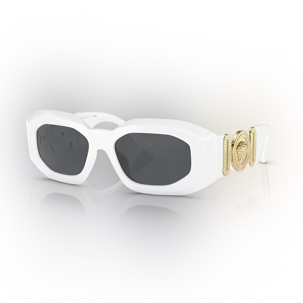 Versace White and Gold Sunglasses VE4425U